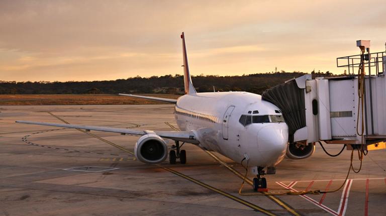  Plane at Melbourne airport.