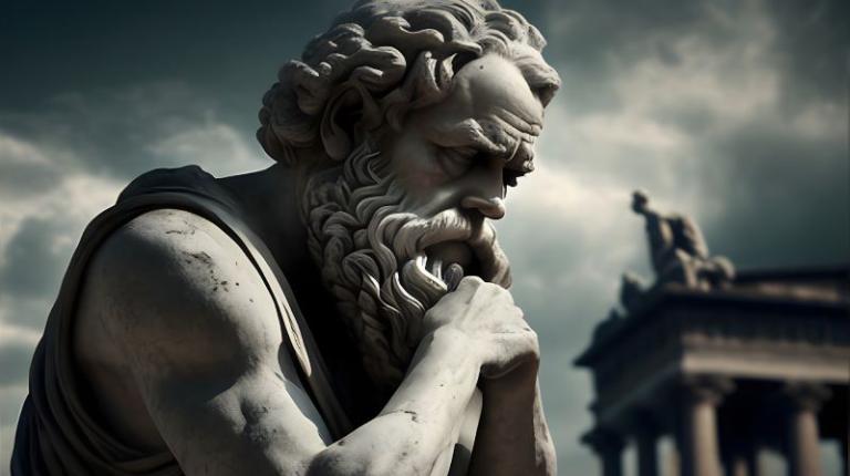 Socrates was challenged by the notion of writing over oral discourse Statue of Socrates