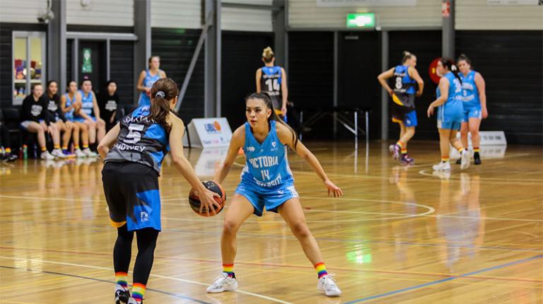 VU student competing in University Basketball League