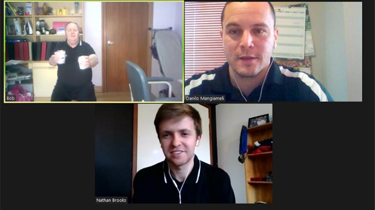 VU students and staff assist with clinical exercises virtually VUCER online exercise