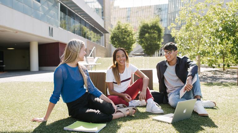 Students at Footscray Park campus.