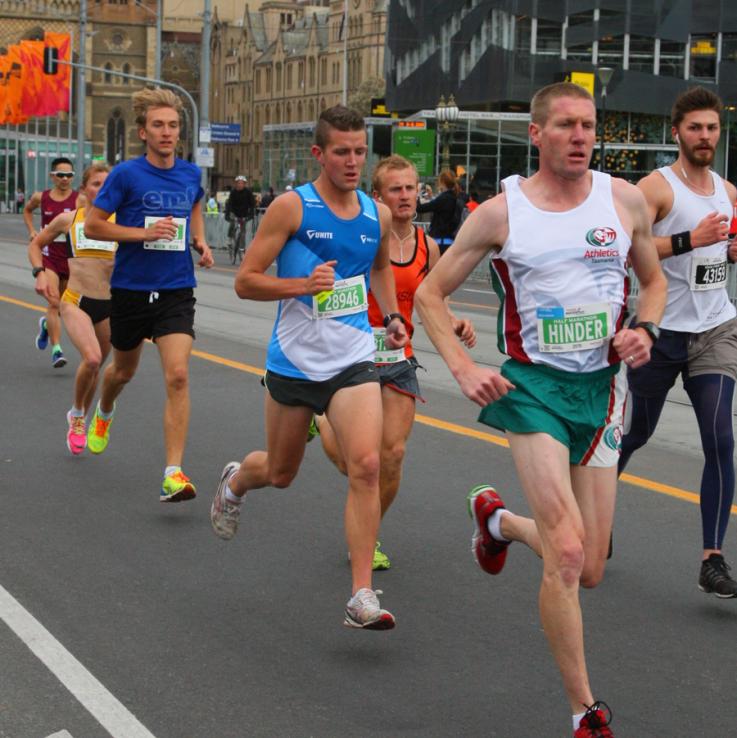 VU runner at Melbourne Marathon Festival