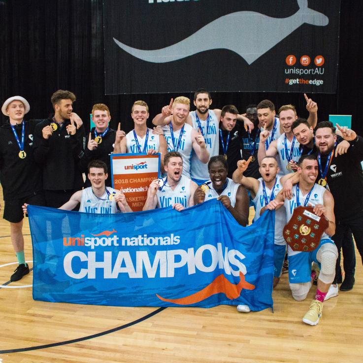 VU Basketball Men Unisport National Champions