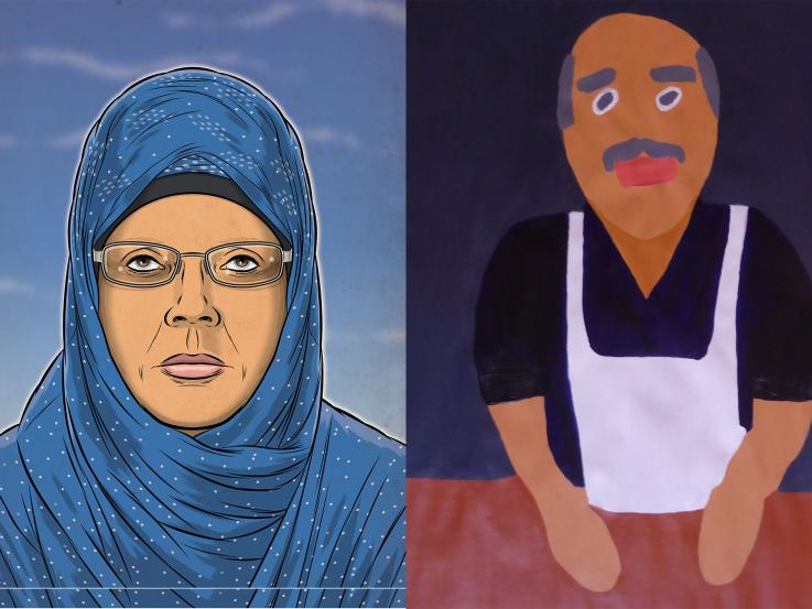 Picture of "Halima" by Michael Weldon and "Tony Cavallaro" by Patrick Francis