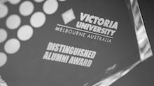 VU Alumni Awards trophy