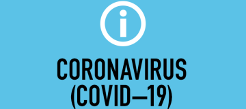 Information symbol and the words Coronavirus (COVID-19)