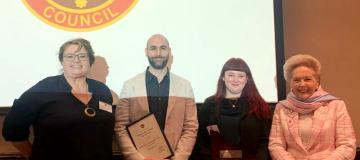 Footscray Community Arts (FCA) receiving the Victoria Day for the Arts Award.