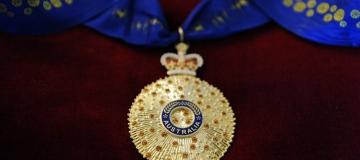  A close-up of a Queen's Birthday medal