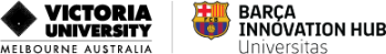 Victoria University and Barca Innovation Hub Universitas logos