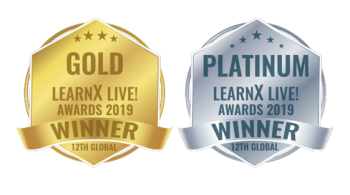 LearnX Awards 2019 - winner badges