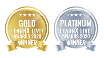 LearnX Awards 2020 - winner badges