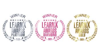 LearnX Awards 2021 - winner badges
