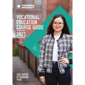  front cover of vocational education course guide 2023