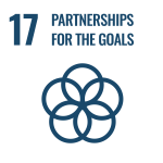 text: 17 Partnerships for the goals, icon, 5 intersecting circles