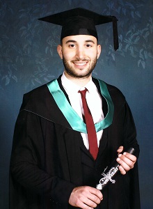 Daniel Zeina at his VU graduation