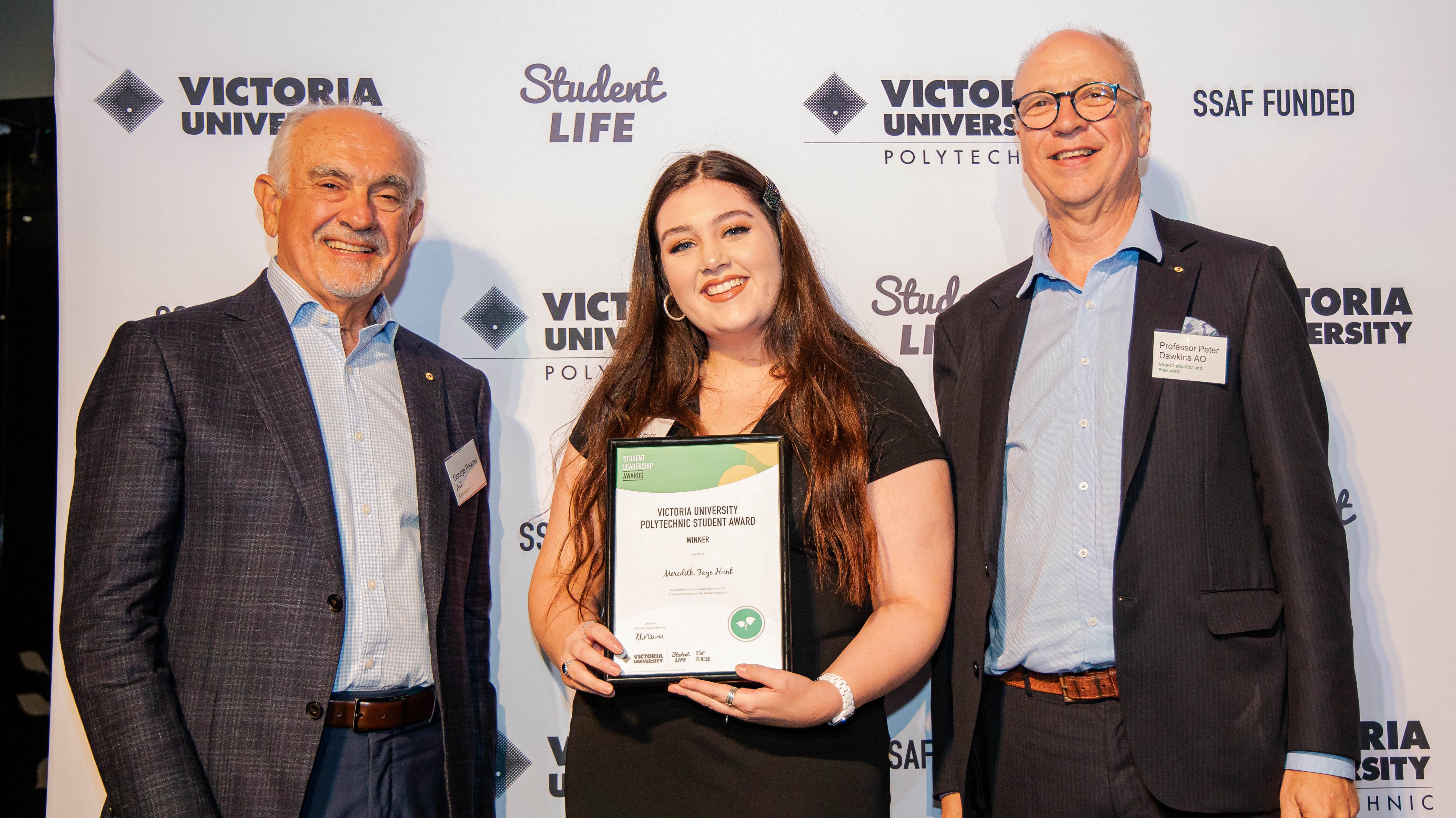  VU Polytechnic Student Award recipient 2019