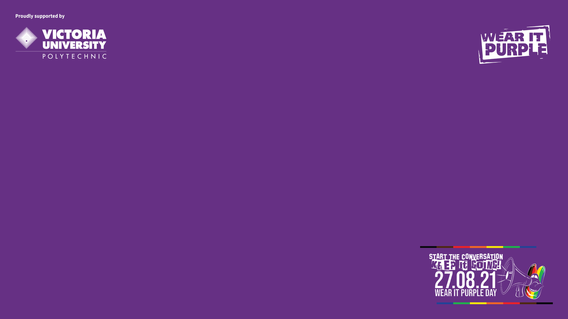Tài nguyên Wear it Purple: Muốn tìm hiểu thêm về cộng đồng LGBTIQ+ và ngày Wear it Purple? Hãy đến với tài nguyên Wear it Purple đầy đủ và chính xác. Các thông tin và tài liệu ở đây sẽ giúp bạn hiểu rõ hơn về vấn đề và đóng góp tích cực trong việc truyền tải thông điệp đến cộng đồng.