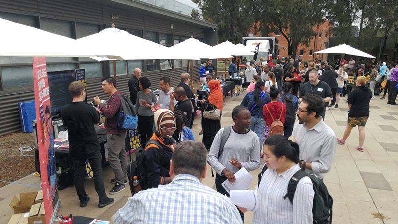   Stalls at O-Fest at Werribee campus